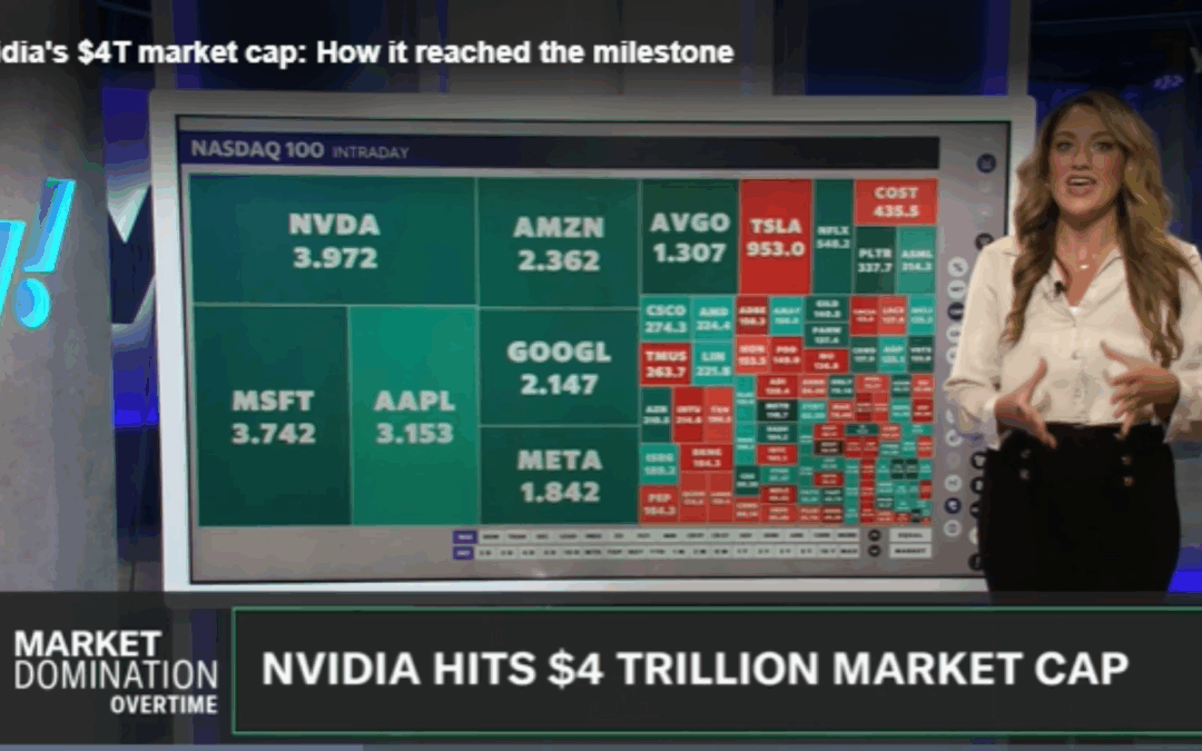 Nvidia Hits US$4 Trillion Value as Rally Breaks Another Milestone