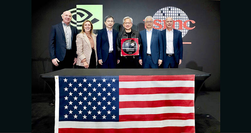 Nvidia’s Jensen Huang, TSMC Celebrate First US-Made Blackwell Chip